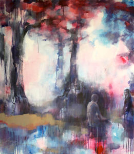 Under the Judean trees, 2019, akryyli kankaalle, 110x126x4cm