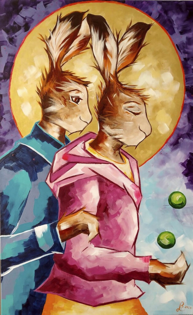 Perinnön jako III, akryyli kankaalle, 80x50 cm 31.1.2026